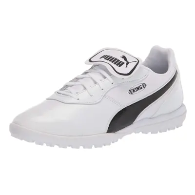 PUMA Men's KING TOP TURF TRAINING Soccer Shoe Puma White-Puma Black-P