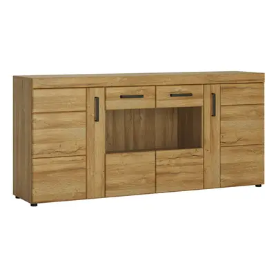 4 door wide glazed sideboard