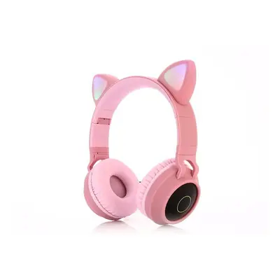 (Pink) Cute Cat Bluetooth 5.0 Headset