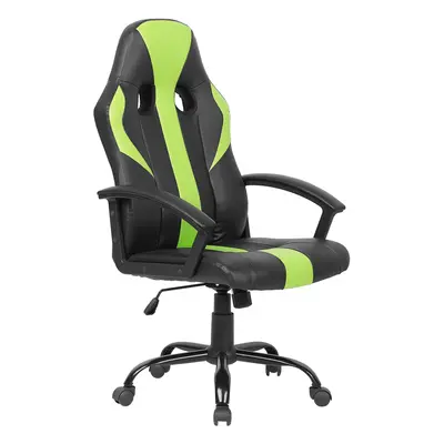 Office Chair Faux Leather Lime Green SUCCESS