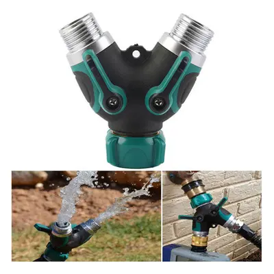 3/4 Inch Garden Hose Way Splitter Valve Water Pipe Faucet Connector US Standard Thread