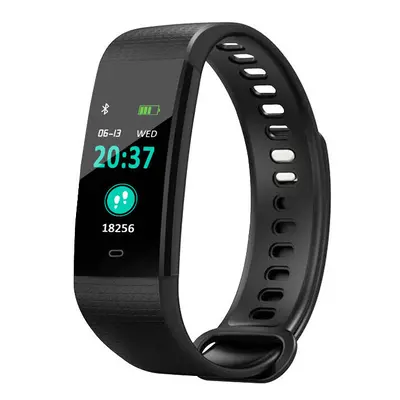 (Black) Color Screen Smartband Heart Rate Blood Pressure Activity Monitor Fitness Tracker Smart 