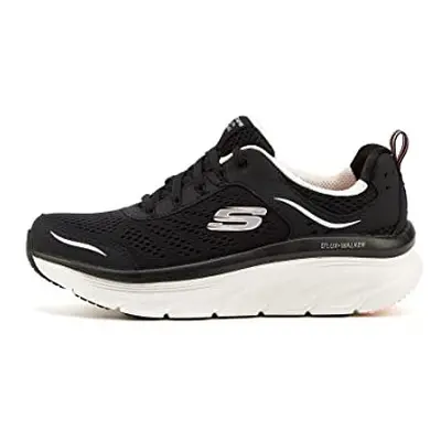 Skechers Womens DLUX Walker-Infinite Motion Sneaker BlackPink M US