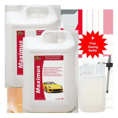 (2x5 Litre (+ Dosing Bottle) ) HYDRA MAXIMUS Diesel Turbo and Injectors Cleaner