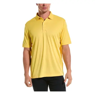 Callaway Men's Solid Short Sleeve Golf Polo Lemon Zest Large