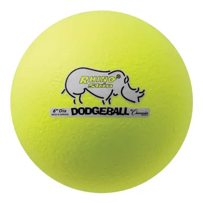 Champion Sports Rhino Skin Dodgeball (Single Neon Yellow 6"")