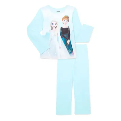 Disney Big Girls Frozen Piece Pajamas Sleep Set (10-12) Blue