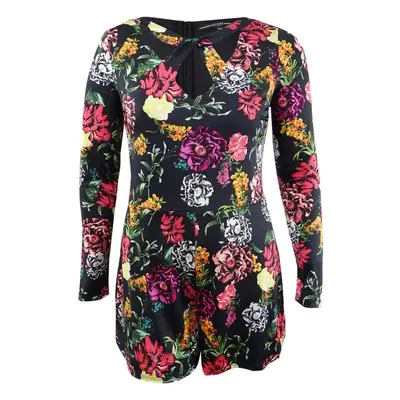 GUESS Women's Long Sleeve Laurena Romper Room of Blooms