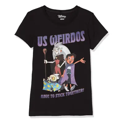 Disney Girl's Weirdos Unite T-Shirt Black X-Large