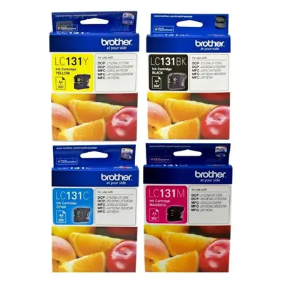 GENUINE Brother LC131 Ink Value Pack LC131BK LC131C LC131M LC131Y Ink Cartridge