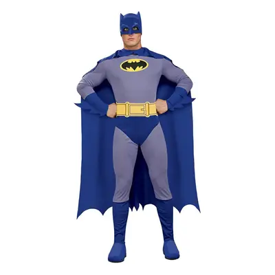 H/s Adult Batman - costume batman mens fancy dress dc comic adult brave bold superhero outfit ru