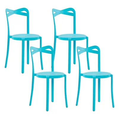 Set of Garden Chairs CAMOGLI Turquoise