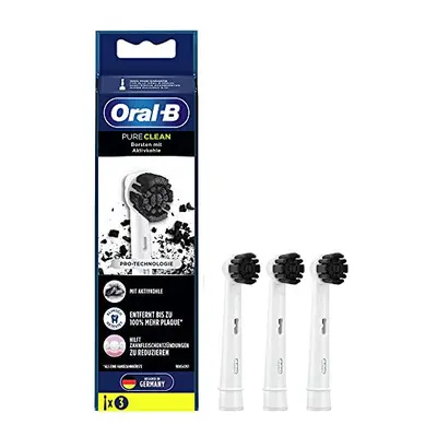 Pure Clean Electric Toothbrush Heads Pack with Activated Carbon Bristles Toothbrush Attachment T