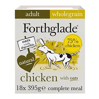 Forthglade Complete Natural Wet Dog Food - Chicken with Wholegrain Oats & Vegetables (18 x 395g)