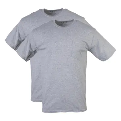 Gildan DryBlend Workwear T-Shirts with Pocket 2-Pack Sport Grey X-L