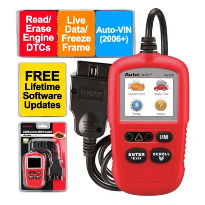 Autel AutoLink AL329 (Free Lifetime Update) OBD2/EOBD Handheld Code Re