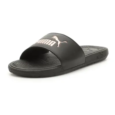 PUMA Women's COOL CAT 2.0 Slide Sandals Puma Black-Rose Gold