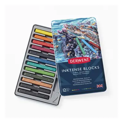 Derwent Inktense Blocks Tin Set of 8mm Block Soft Texture Wa