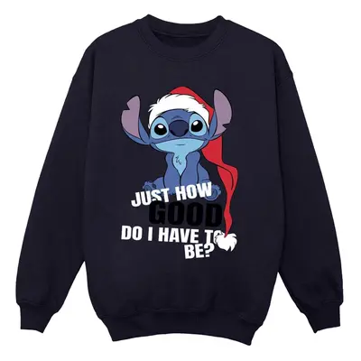 (4XL, Navy Blue) Disney Womens/Ladies Lilo & Stitch Just How Good Sweatshirt