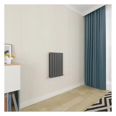 (600x408mm Double) Horizontal flat radiator anthracite all sizes