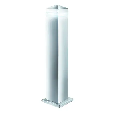 Led Outdoor Modern Satin Silver Square Post IP44 Rated