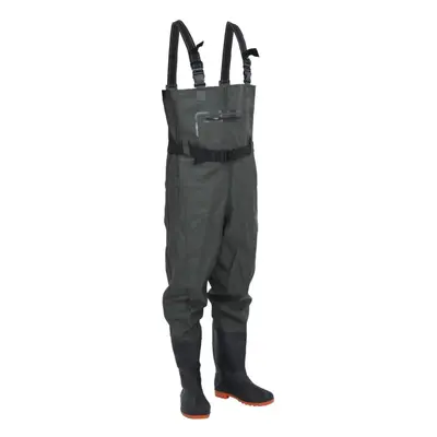 (dark green, 42) vidaXL Chest Waders with Boots and Belt Waterproof Hunting Fishing Waders