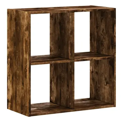 (smoked oak, 68.5 x x 68.5 cm) vidaXL Bookcase Bookshelf Book Rack Storage Cabinet Engineered Wo