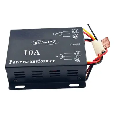 (10A) Vehicle Car DC 24V to 12V 6A 10A 15A 20A 30A Power Supply Transformer Converter