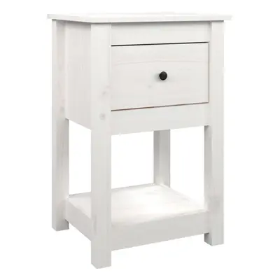 (White, x Bedside cabinet) vidaXL 1/2x Solid Wood Pine Bedside Cabinet Nightstand End Table Mult