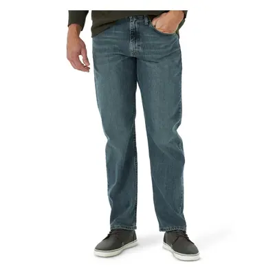 Wrangler Mens Free-to-Stretch Relaxed Fit Jean grey Tint 38W x 30L