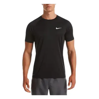 Nike Men's Dri-FIT UPF 40+ Hydroguard Swim Tee (Medium Black)