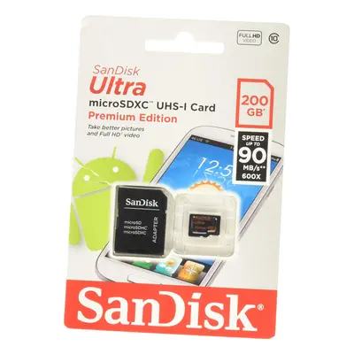 SanDisk Ultra 200GB Micro SDXC Memory Card (SDSDQUAN-200G-G4A)