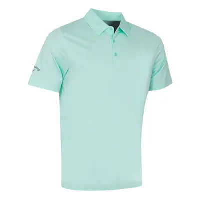 (L, Limpet Shell) Callaway Golf Mens Swingtech Solid Stretch Moisture Wicking Polo Shirt