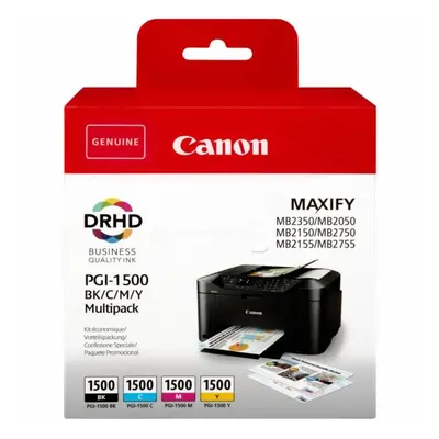 Canon 9218B005 (PGI-1500 BKCMY) Ink cartridge multi pack, 12,4ml + 3x4,5ml, Pack qty