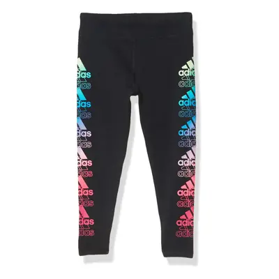 adidas Girls Active Sports Athletic Legging Tight Core Graphic BlackPink Large