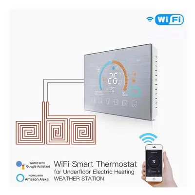 (Electric Heating) WiFi Thermostat Programmable Temperature Controller Underfloor Water/Gas Boil