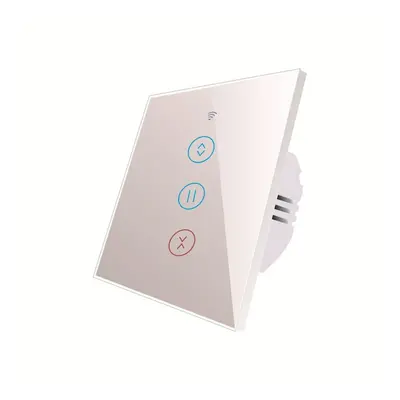 (White) WiFi Smart Fan Speed Control Touch Switch US Standard Deluxe Crystal Panel Switch App Re