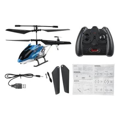 (Blue) 2.4G 3CH Altitude Hold RC Helicopter RTF Alloy Electric RC Model Toys