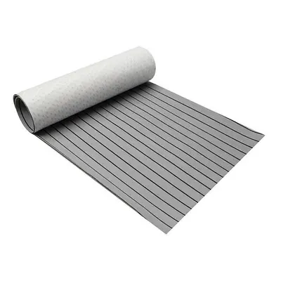 600x2400x5mm Marine Flooring Faux Teak Grey With Black Lines EVA Foam Boat Decking Sheet