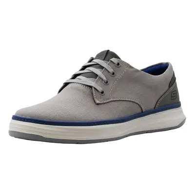 Skechers Men's Moreno Canvas Oxford Shoe Grey (Gry 037) Medium US