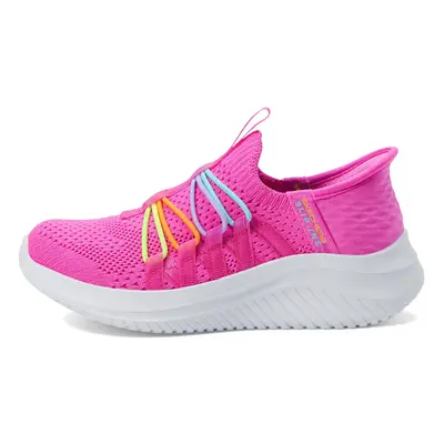 Skechers Girls Ultra Flex 3.0-Bungee Fun Sneaker Hot Pink/Multi Bi