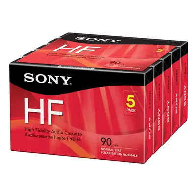 Sony 5C90HFR 90-Minute HF Cassette Recorders 5-Brick