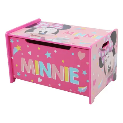 Disney Minnie Mouse Deluxe Wooden Toy Box & Bench by Nixy Children