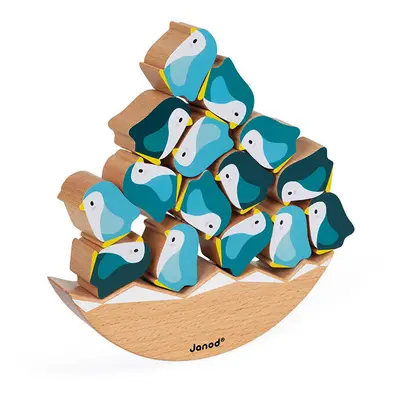 Janod WWF Penguin Rocker Kids Wooden Balancing Learning Game 2y+