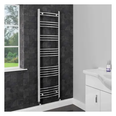 Modern Bathroom x 450mm Heated Towel Rail Radiator Curved Chrome Rails