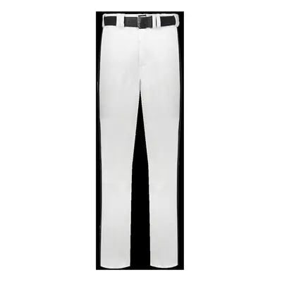 Russell R14DBM.WBK.2XL Adult Piped Change Up Baseball Pant, White & Black - 2XL