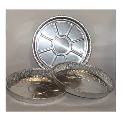 100 x 8" Round Foil Trays with No Holes