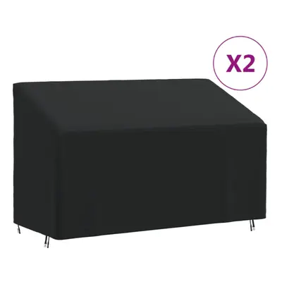 (165 x x 65/94 cm) vidaXL 3-Seater Bench Covers Outdoor Bench Seat Cover pcs 420D Oxford Fabric