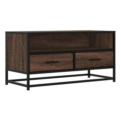 (brown oak) vidaXL TV Cabinet TV Stand Media TV Unit Engineered Wood and Metal