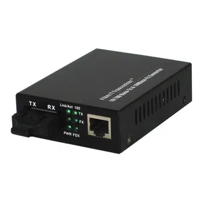 kenable Fibre Optic MM Media Converter 100FX ST to RJ45 Ethernet 100 TX